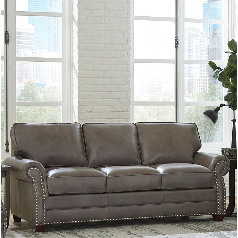 Sofa Web Vernon 84'' Leather Sleeper Sofa Wayfair